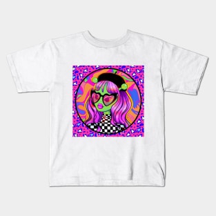 Funky Alien Print Kids T-Shirt